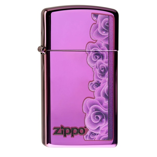 Zippo Purple Roses Slim - Χονδρική